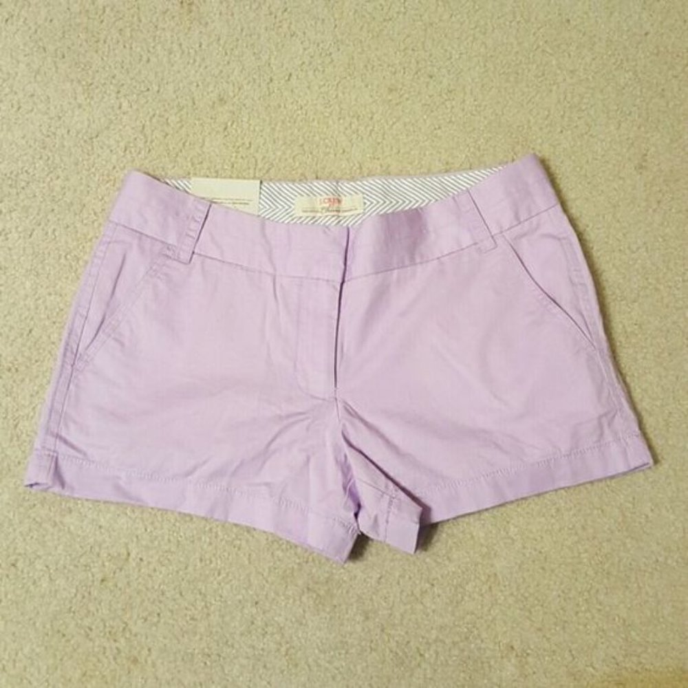 J.Crew Lilac Stretch Chino Shorts